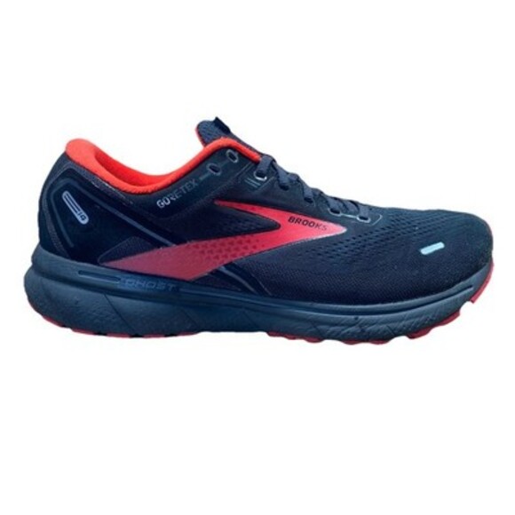 Brooks Ghost 14 Gore-tex Men's Running Shoes 11 Black Pearl High Risk Red Waterp
